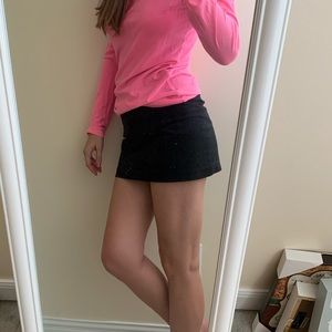 Black Stretchy Mini Skirt